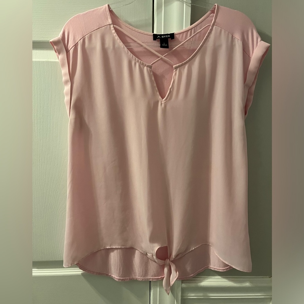 A. Byer Short Sleeve Blouse